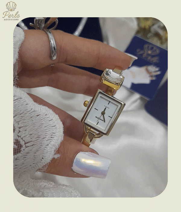 ساعت بنگی صفحه مربعی ترند 2027 (سفید)